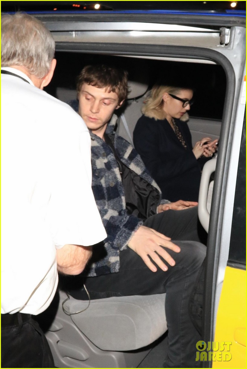emma roberts and evan peters touch down in salt lake city ahead of sundance 05