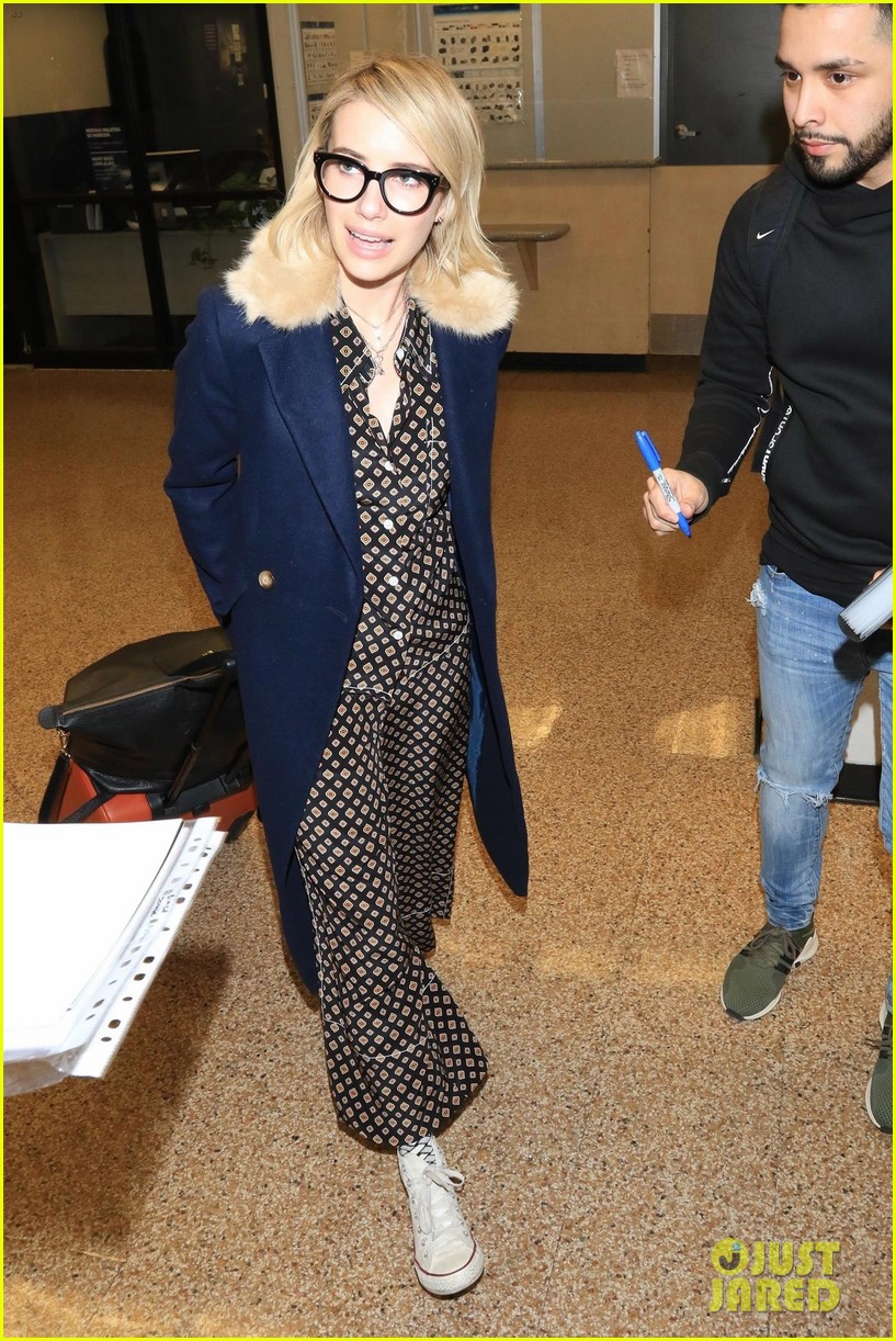 emma roberts and evan peters touch down in salt lake city ahead of sundance 15