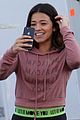 gina rodriguez video chats a lucky fan on law and order svu set 03