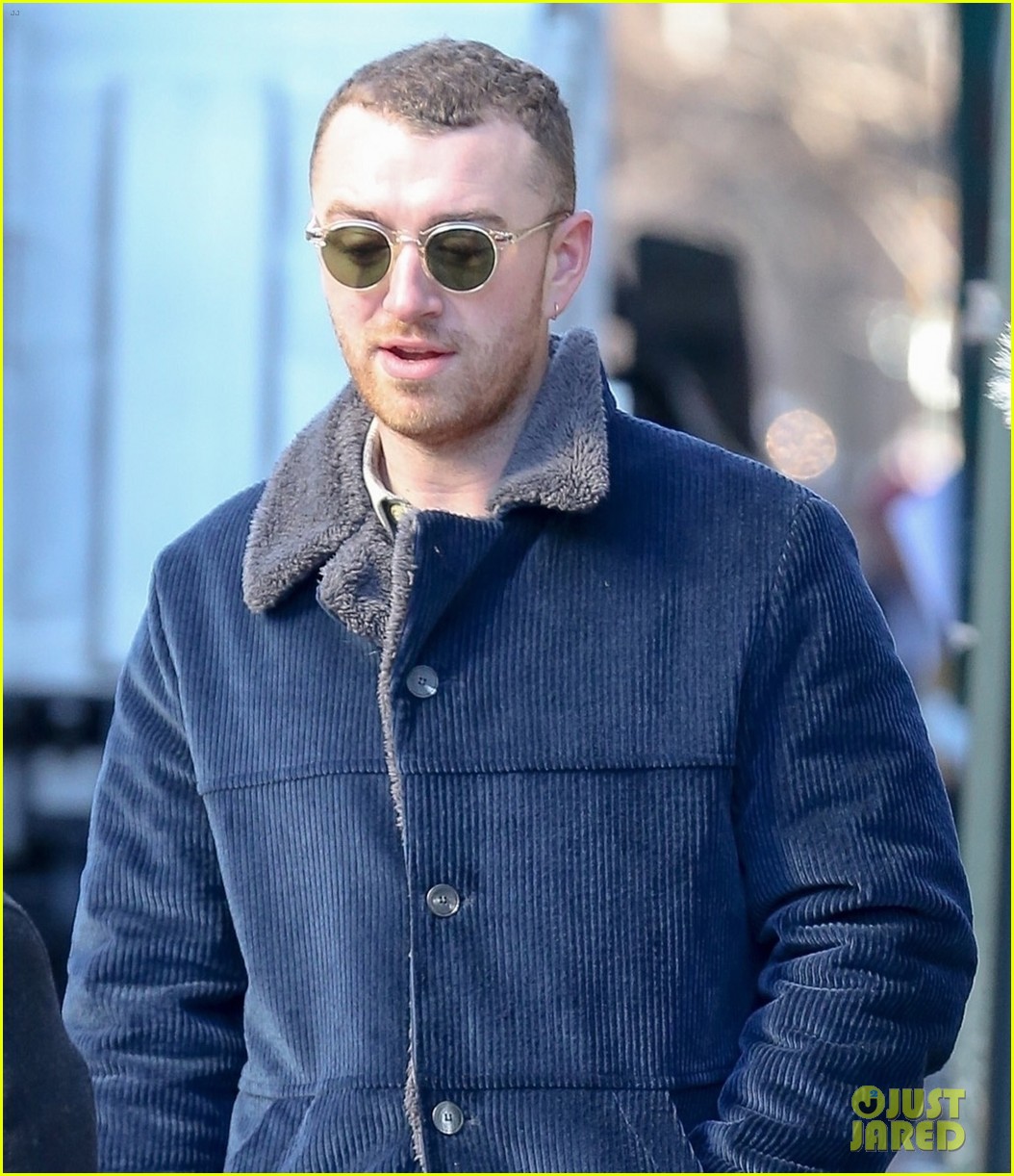 sam smith bundles up in blue ahead of grammys performance 01