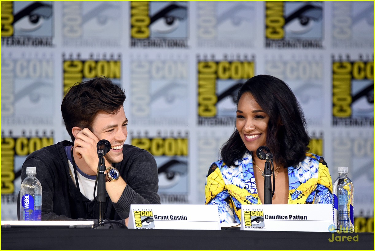 candice patton tickled grant gustin during audition 04