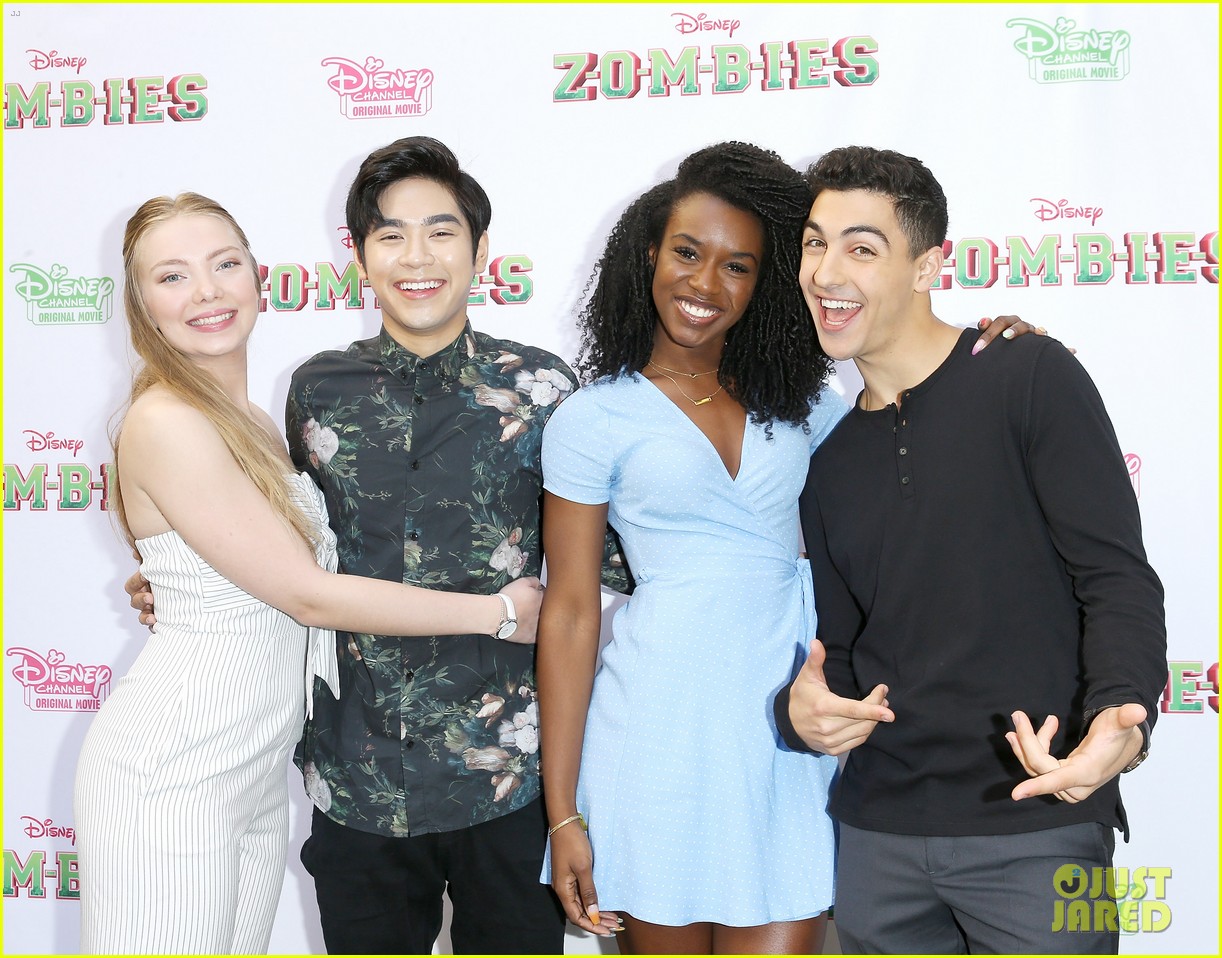 meg donnelly and milo manheim join zombies co stars at premiere 26