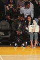 will ferrell and pharrell williams cheer on the lakers at basketball game 19
