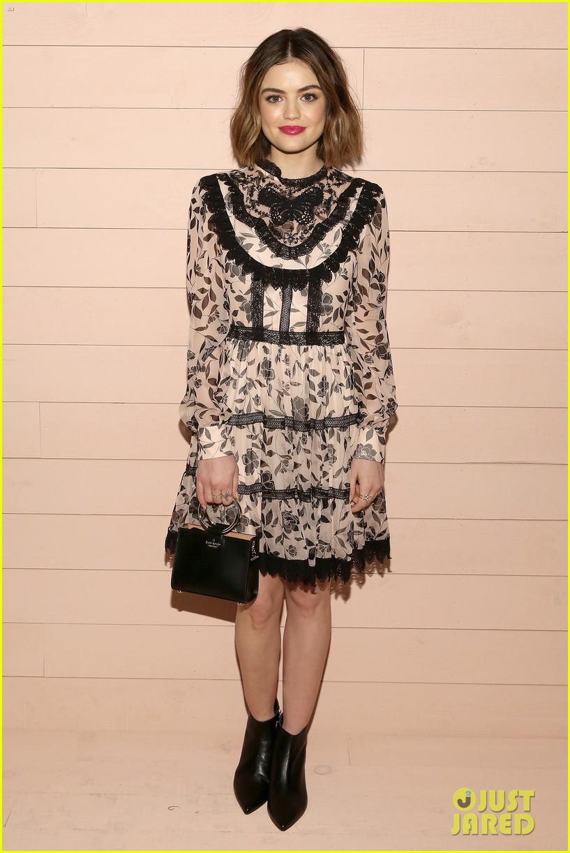 isla fisher natalia dyer and lucy hale are fierce in floral at kate spade nyfw presentation 14