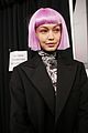 gigi hadid rocks pink wig at jeremy scotts nyfw show 08