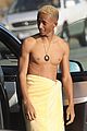 jaden smith shows off shirtless physique for morning swim 03