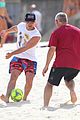 joe jonas plays soccer on the beach in sydney 12
