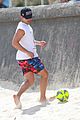 joe jonas plays soccer on the beach in sydney 14