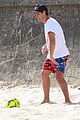 joe jonas plays soccer on the beach in sydney 43