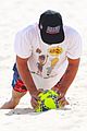 joe jonas plays soccer on the beach in sydney 46