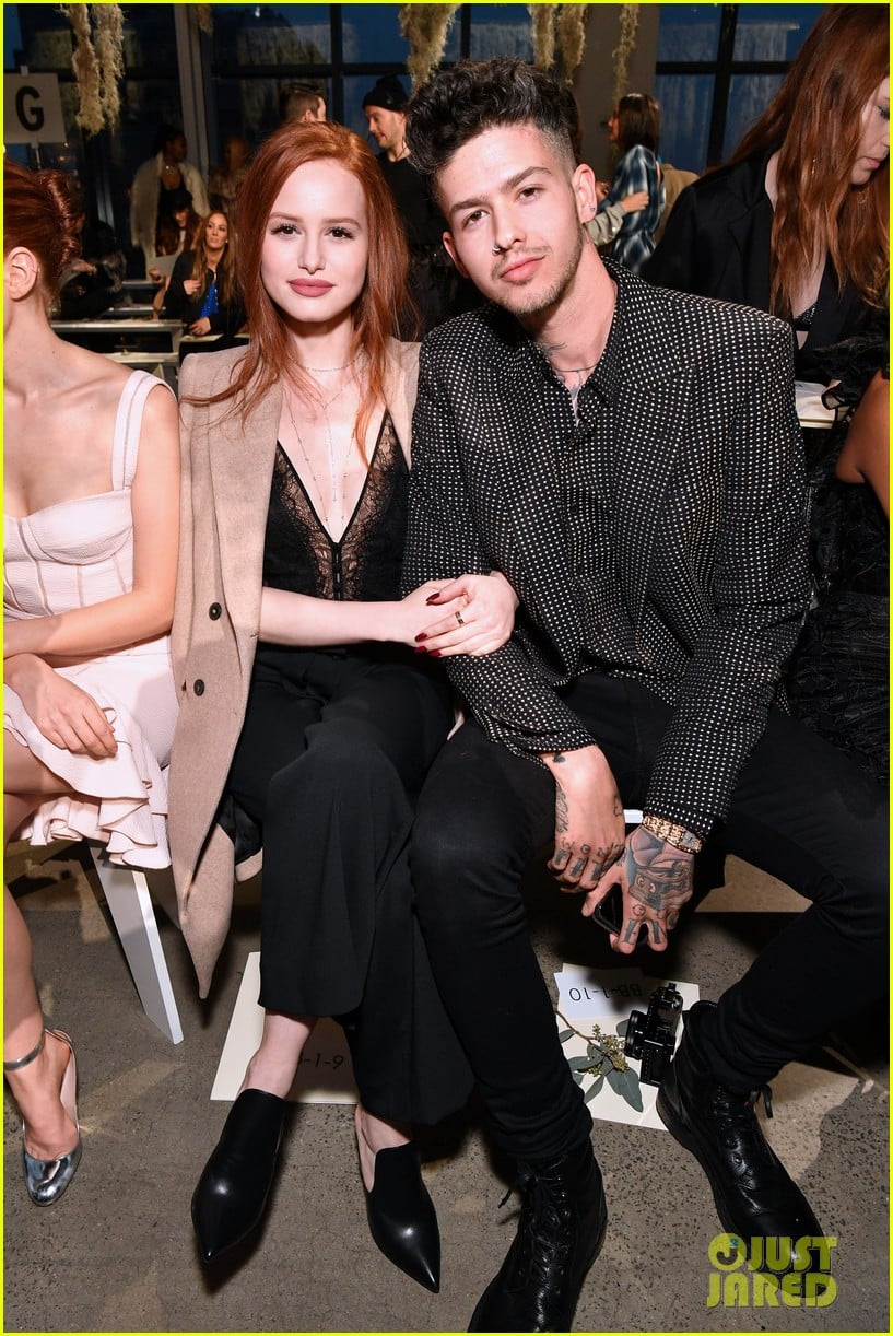 madelaine petsch travis mills sit front row at nyfw 01