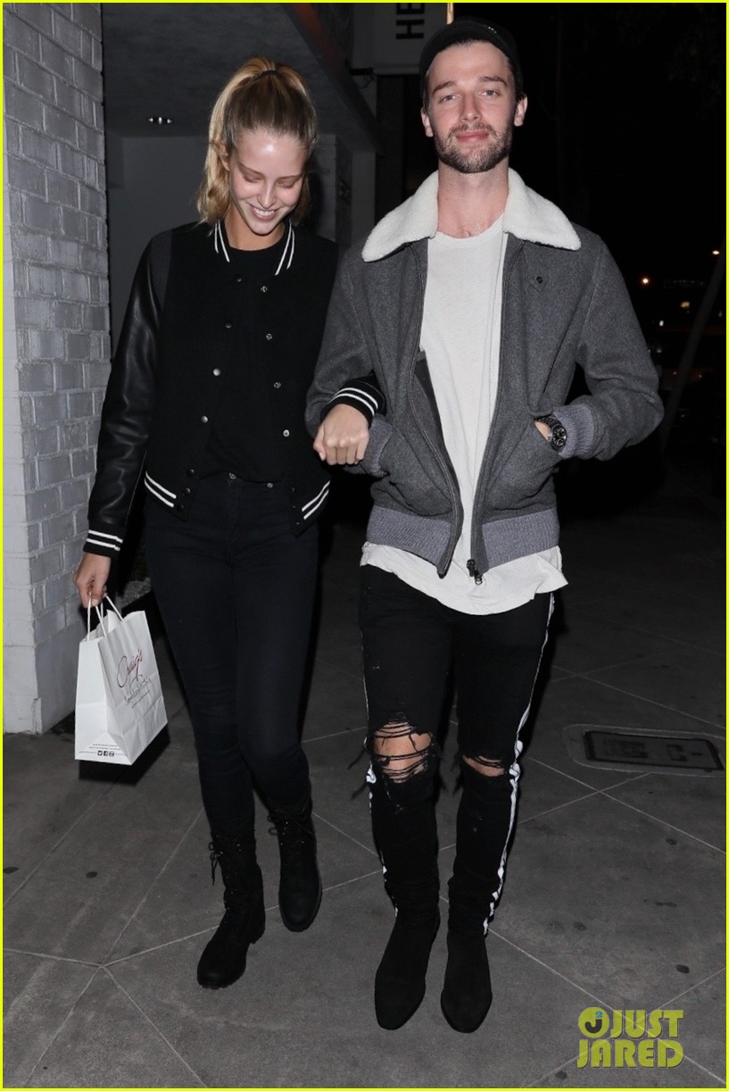 patrick schwarzenegger and girlfriend abby champion step out for dinner date 04