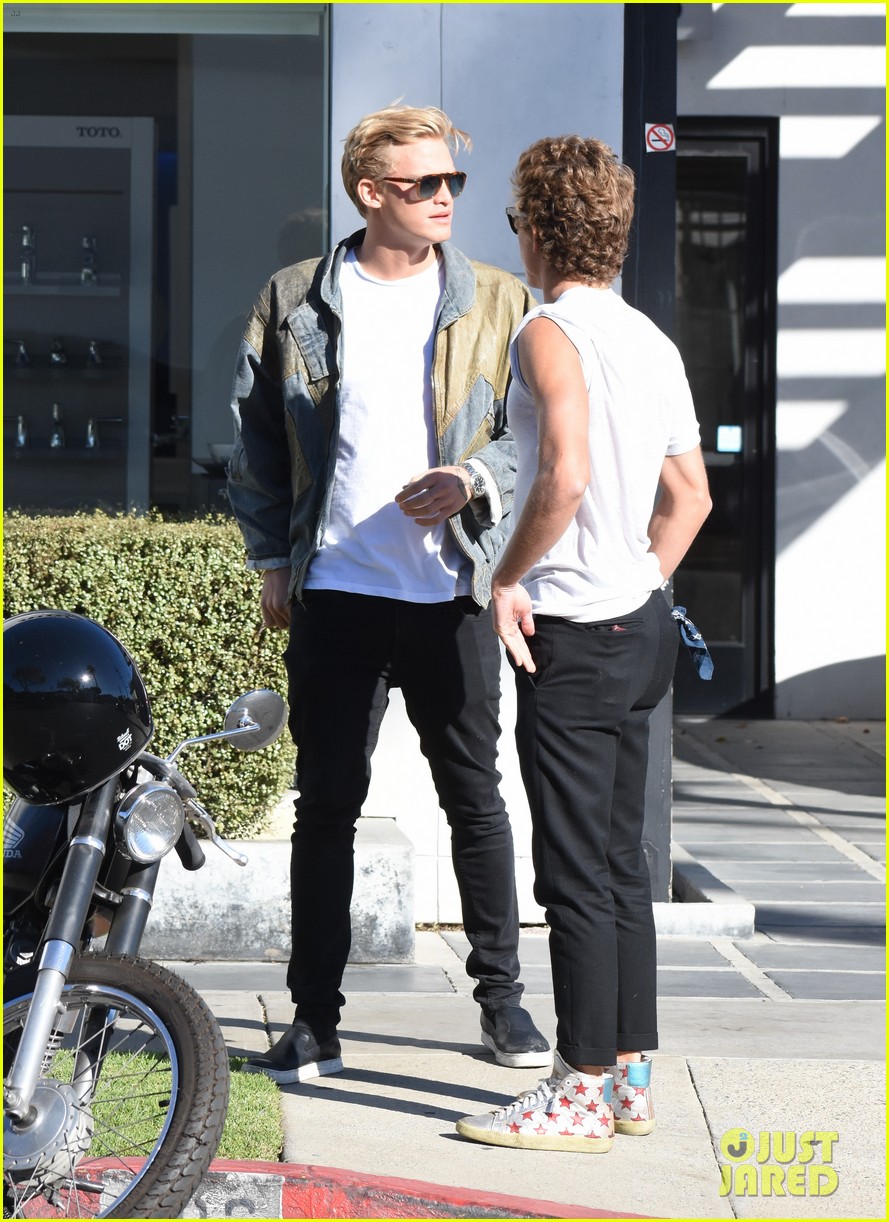 cody simpson takes his motorcycle for a spin around la 06