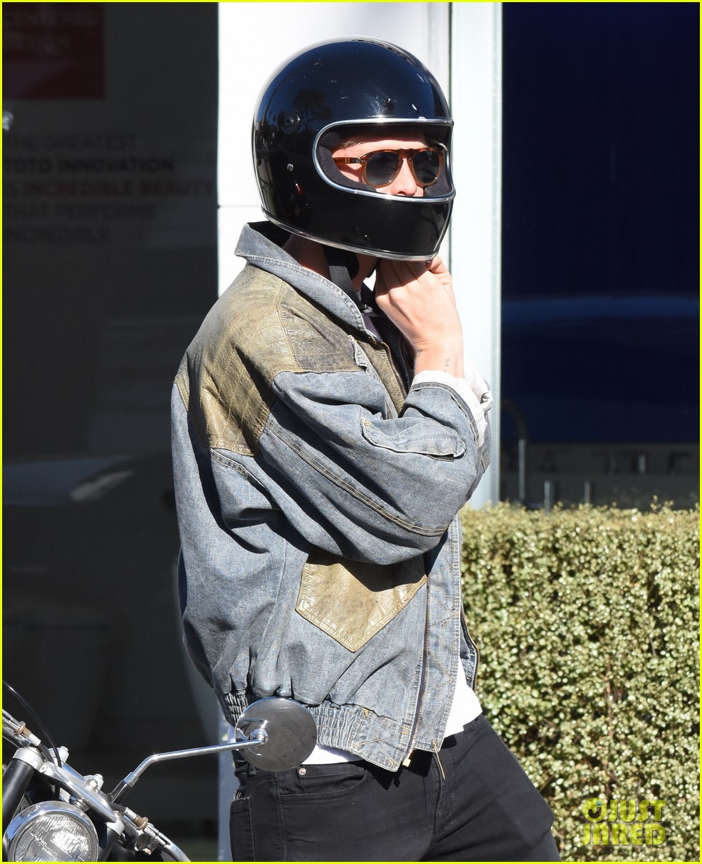 cody simpson takes his motorcycle for a spin around la 13