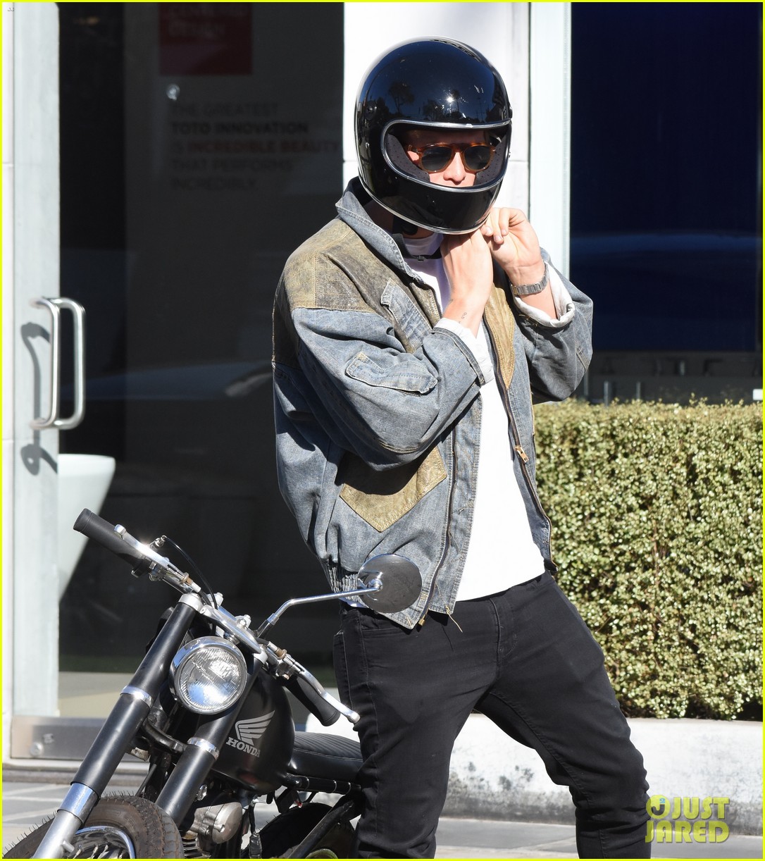 cody simpson takes his motorcycle for a spin around la 14