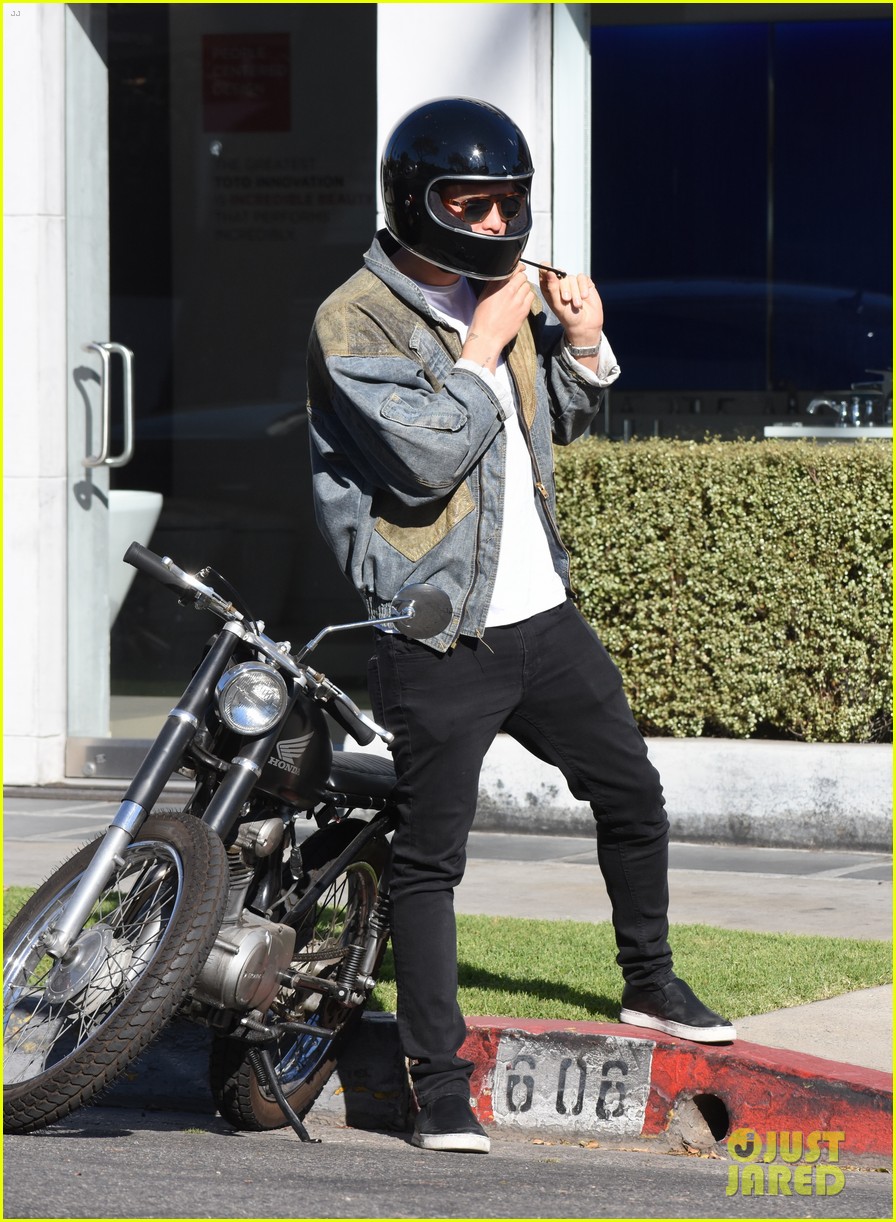 cody simpson takes his motorcycle for a spin around la 15