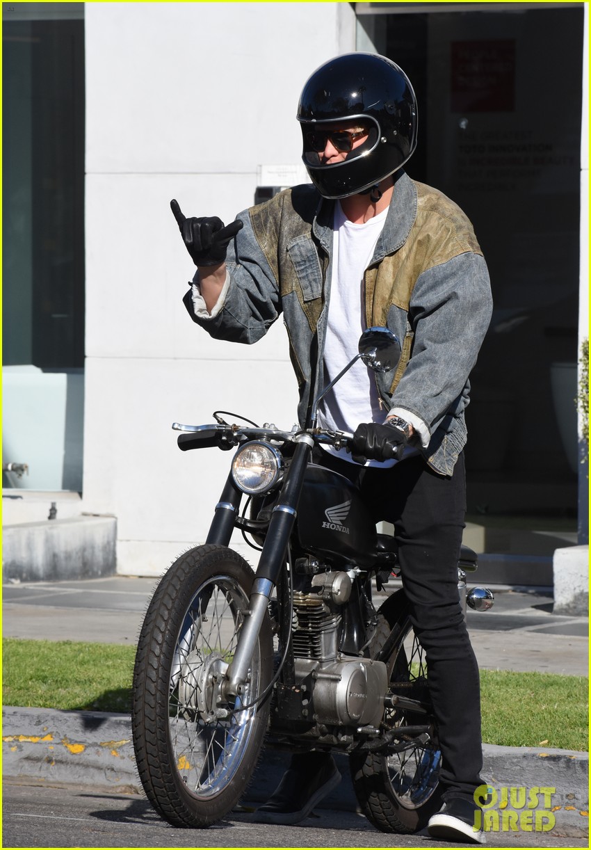 cody simpson takes his motorcycle for a spin around la 17