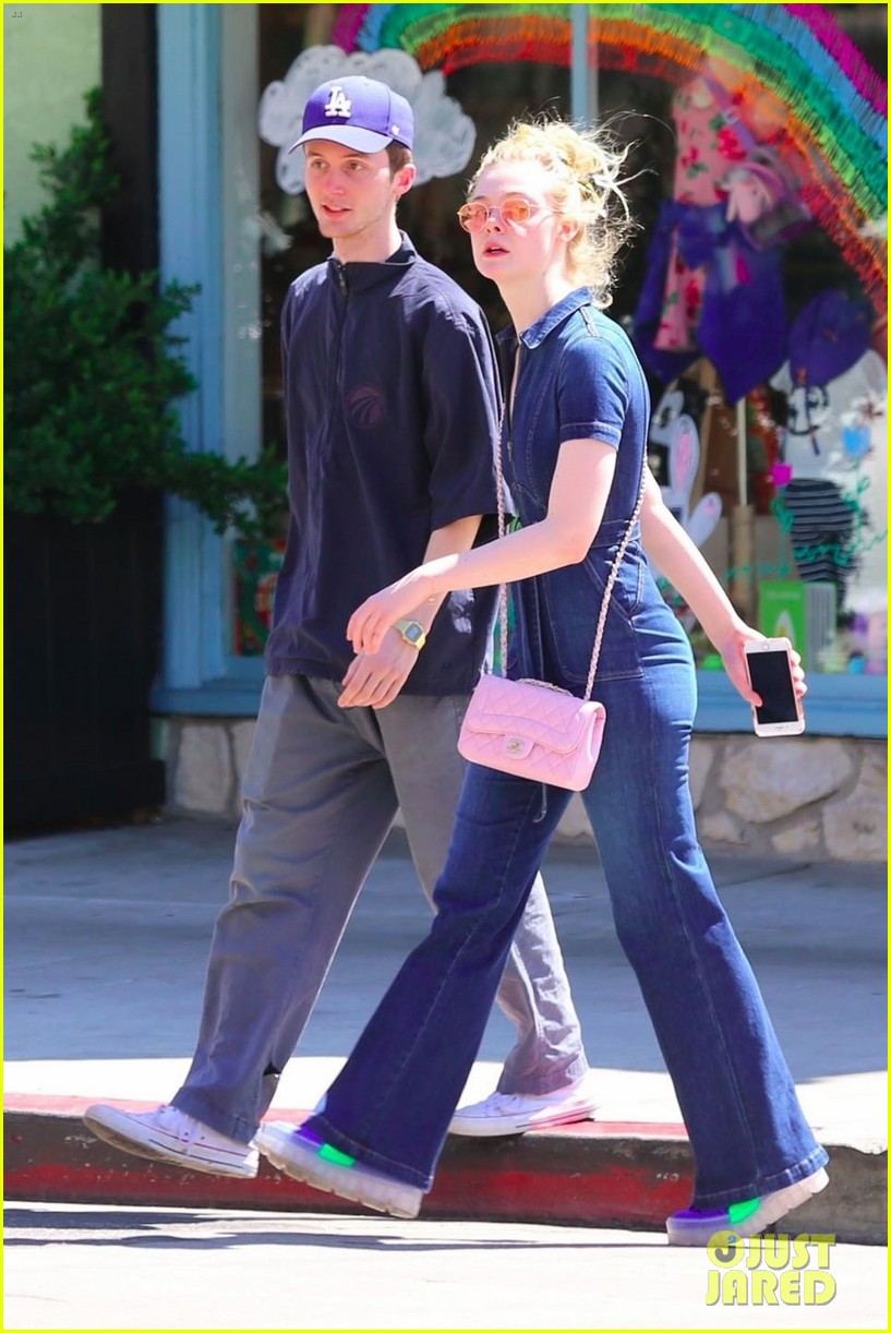 elle fanning is all smiles for ice cream date with male friend 06