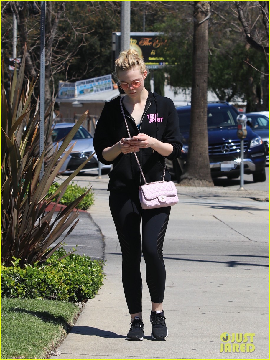 elle fanning is all smiles for ice cream date with male friend 07