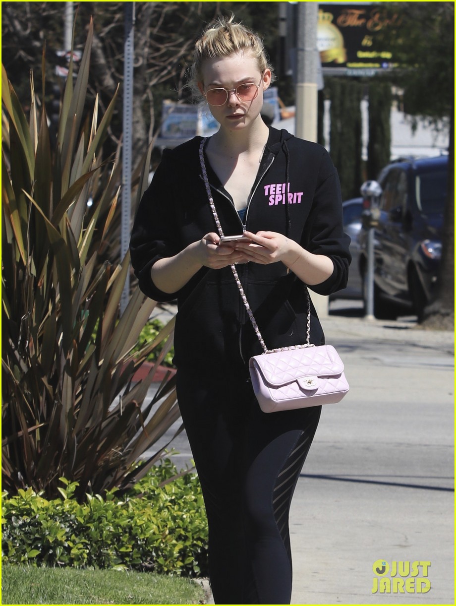 elle fanning is all smiles for ice cream date with male friend 08