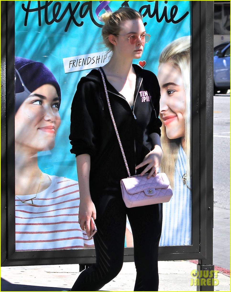 elle fanning is all smiles for ice cream date with male friend 16