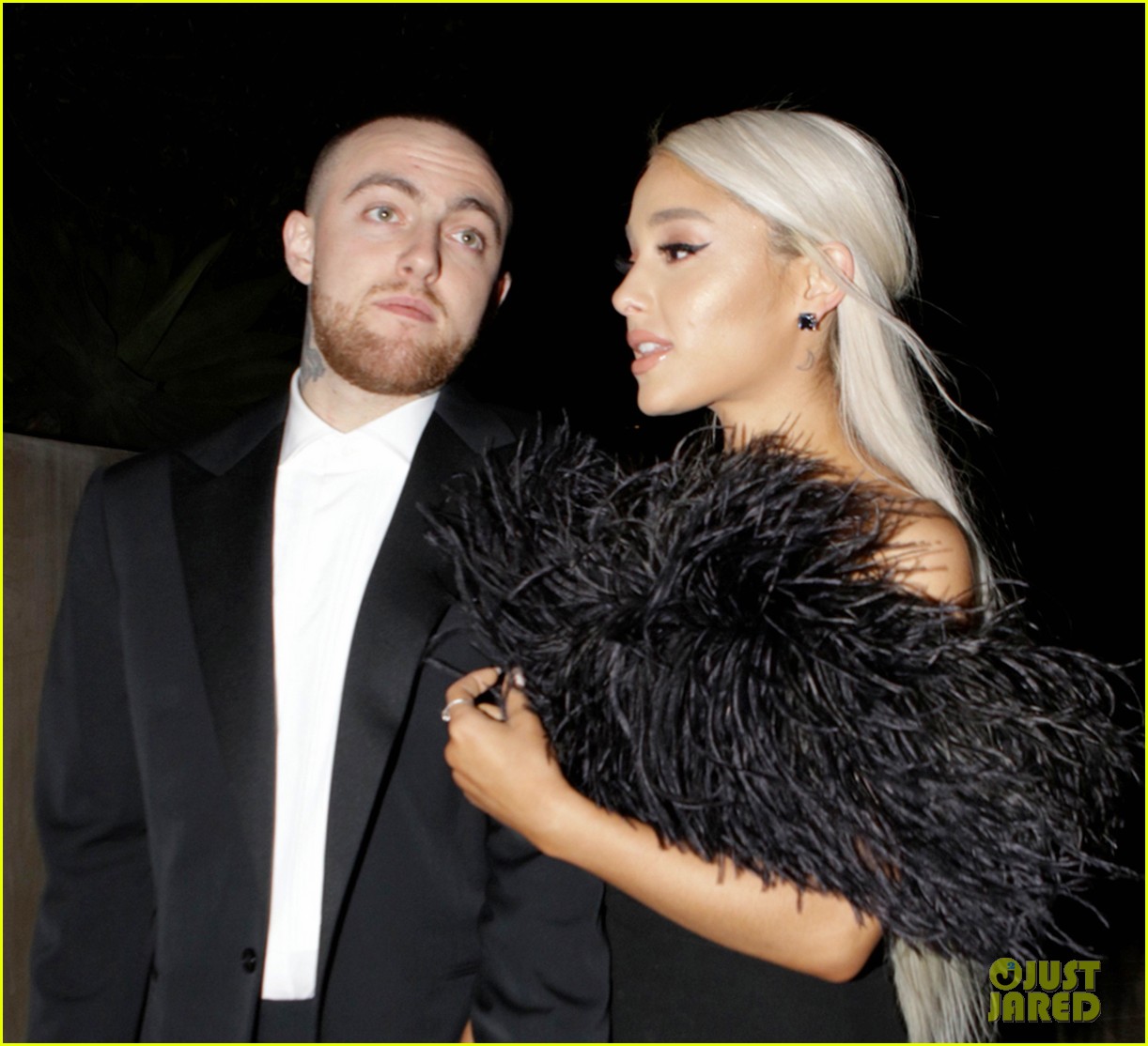 ariana grande and mac miller attend madonnas oscars party2 06