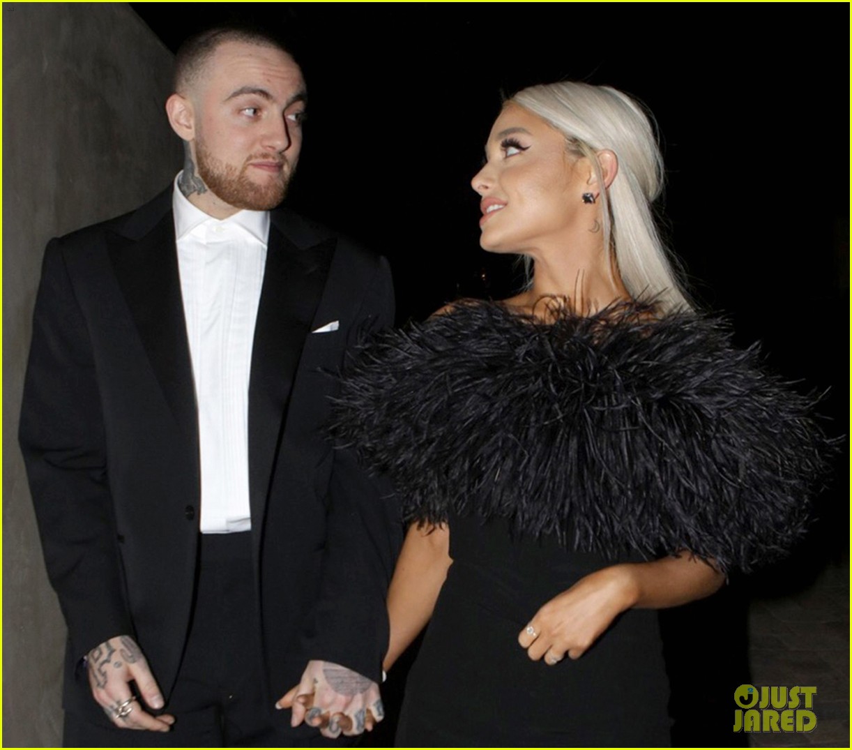 ariana grande and mac miller attend madonnas oscars party2 07
