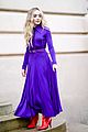 sabrina carpenter goes purple for nina ricci fashion show 06