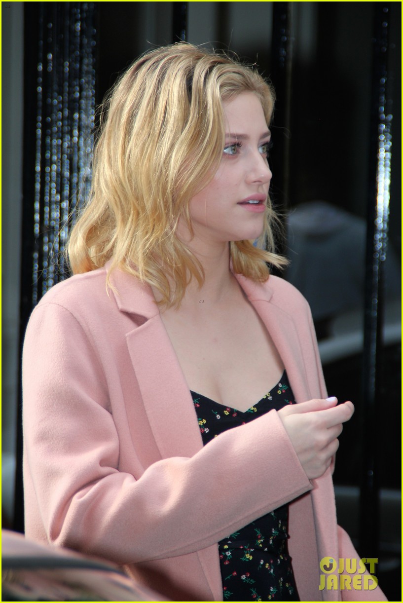 cole sprouse and lili reinhart leave their hotel to attend rivercon 2018 in paris 10