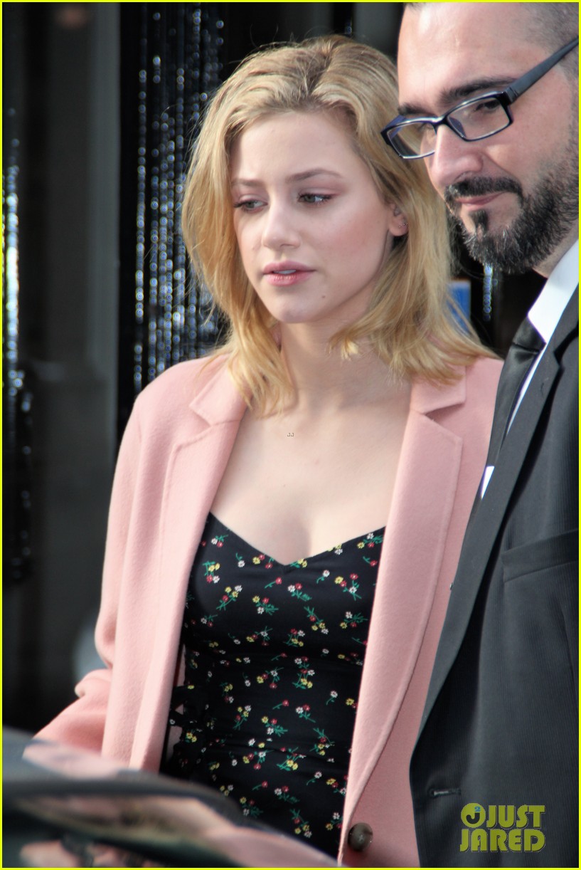 cole sprouse and lili reinhart leave their hotel to attend rivercon 2018 in paris 12
