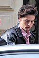 cole sprouse and lili reinhart leave their hotel to attend rivercon 2018 in paris 05