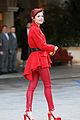 bella thorne goes red hot for a meeting in beverly hills 06