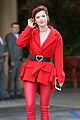 bella thorne goes red hot for a meeting in beverly hills 12