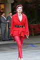 bella thorne goes red hot for a meeting in beverly hills 13