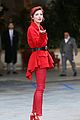 bella thorne goes red hot for a meeting in beverly hills 19