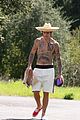 justin bieber goes shirtless loses a shoe in malibu 01