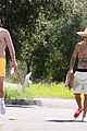 justin bieber goes shirtless loses a shoe in malibu 11