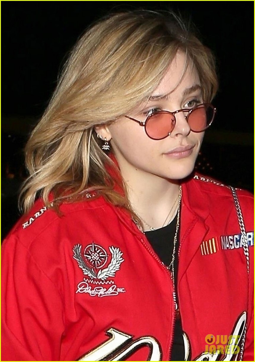 chloe moretz reps dale earnhardt jr while out friday night 03