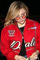 chloe moretz reps dale earnhardt jr while out friday night 01