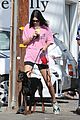 kendall jenner is pretty in pink during coffee run with mystery man 05