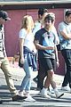 joe jonas and fiancee sophie turner chat with friends after their workout 03