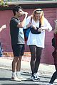 joe jonas and fiancee sophie turner chat with friends after their workout 04