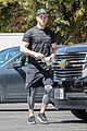 nick jonas shows off buff biceps at the gym 03