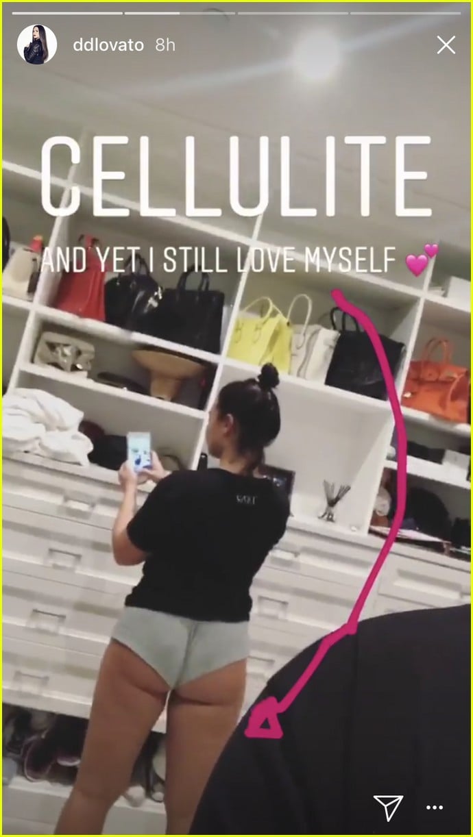 demi lovato shares pics of stretch marks and cellulite to promote self love 03