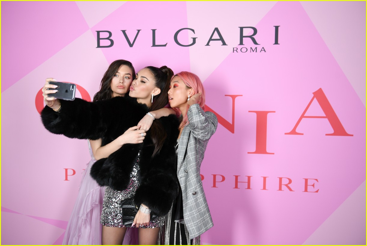 bailee madison and alex lange join madison beer at bvlgari perfume launch 49