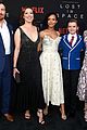 taylor russell mina sundwall bring spring to lost in space premiere 16