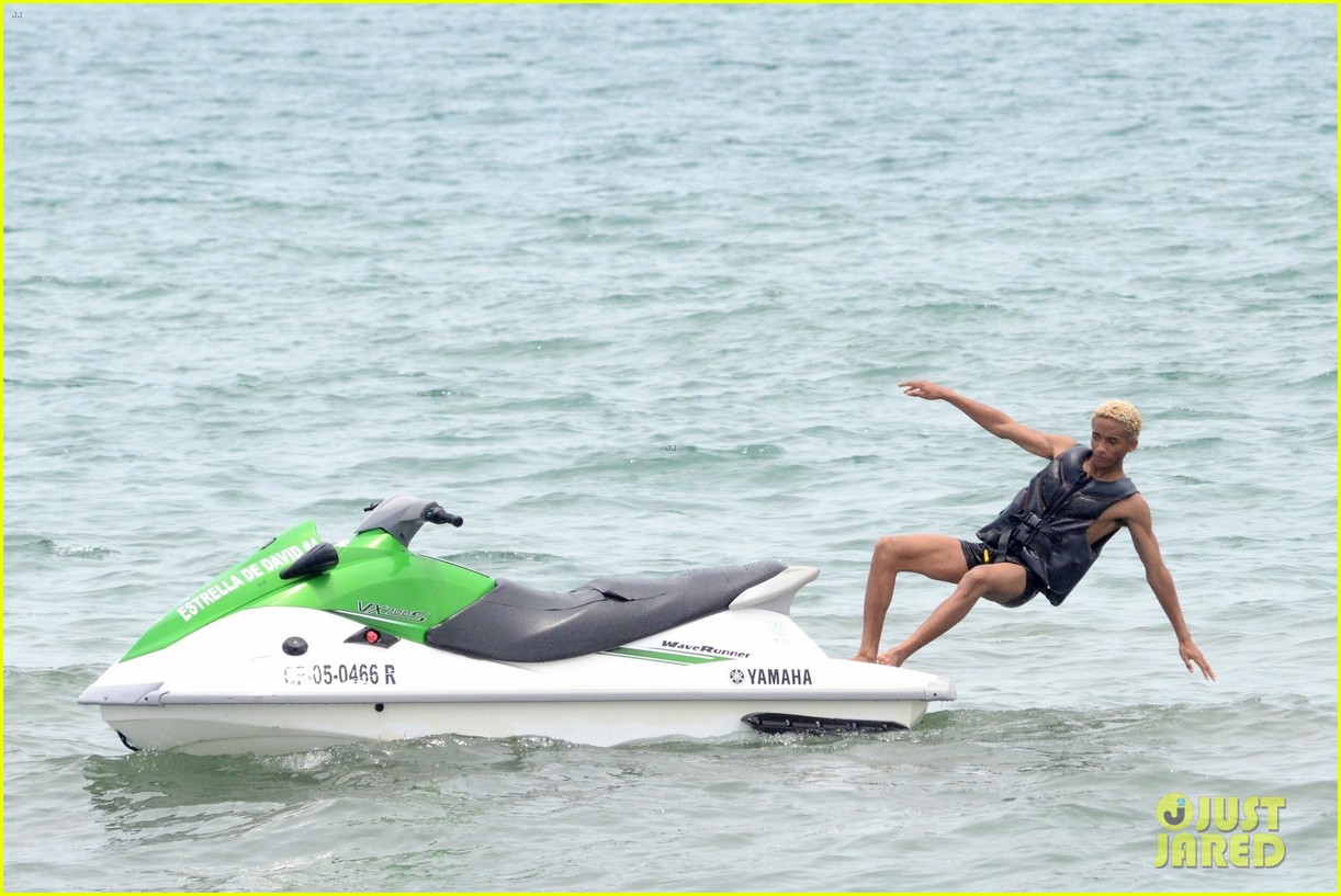 jaden smith wears his underwear while filming music video on the beach in colombia 10