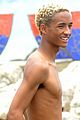 jaden smith wears his underwear while filming music video on the beach in colombia 06