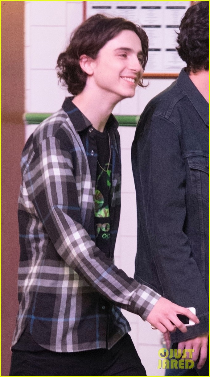 timothee chalamet is all smiles while out with a friend in london 03