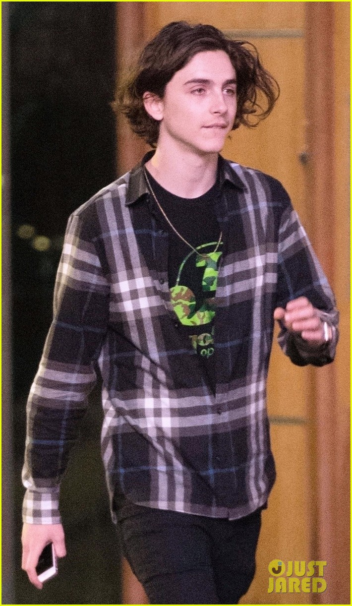 timothee chalamet is all smiles while out with a friend in london 05